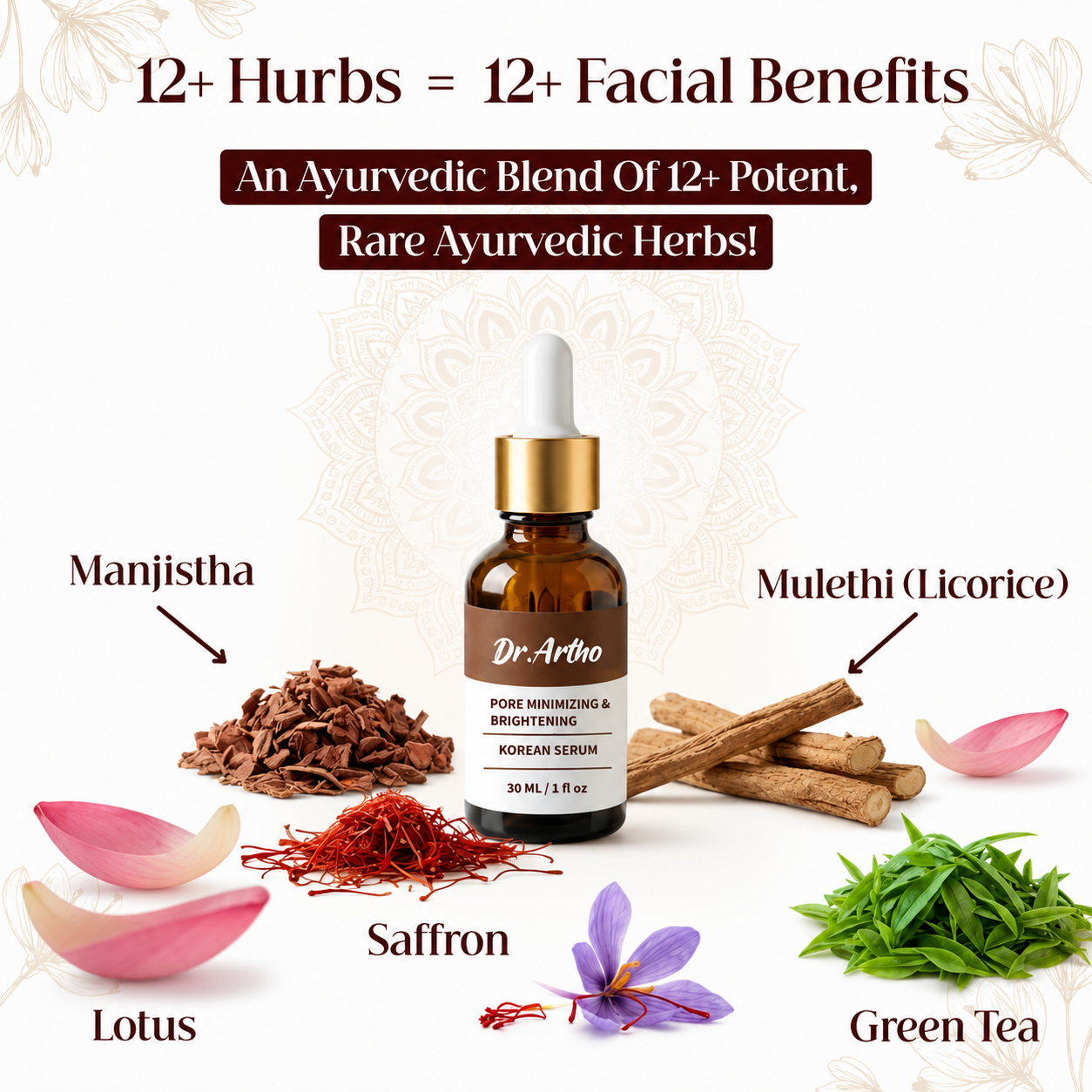 Dr Artho Korean Glass Skin Brightening serum - 30ml